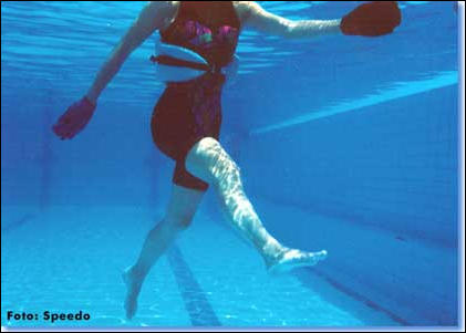 Speedo Aquajogging mit Aqua-Mitts